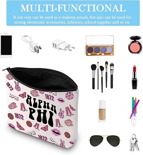 Miniatura 3 de Regalo para hermana griega de hermandad de mujeres, regalo para el día de la oferta, bolsa de cosméticos para hermanas, regalo para hermanas, Bolsa