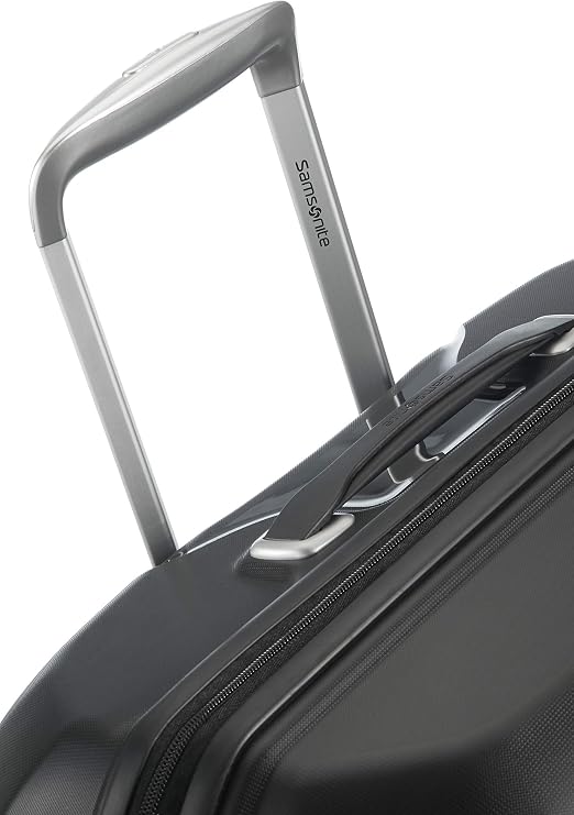 Samsonite Flux - Spinner M, Expandable Suitcase, 68 cm, 75/85 L, Black (Black)