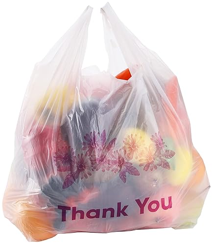 Miniatura 5 de Yesland 500 bolsas de comestibles reutilizables, 13 x 7 x 21 pulgadas, 15 micrófonos, bolsas de compras a granel de 0.6 mil para comestibles,