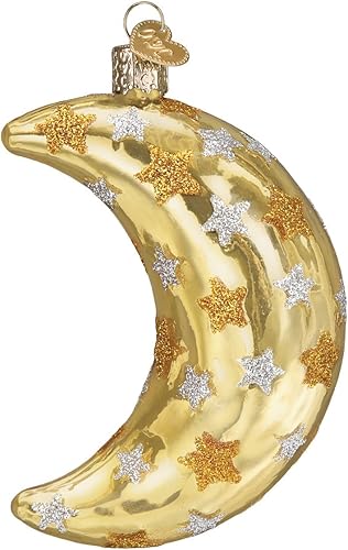 Vista 3 de Old World Christmas - Adornos de cristal soplado para árbol de Navidad, colección Espacio exterior