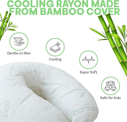 Miniatura 4 de Sacred Thread Almohada de viaje  Almohada de apoyo para la cabeza y el cuello para viajar ideal para aviones automóviles autobuses y trenes