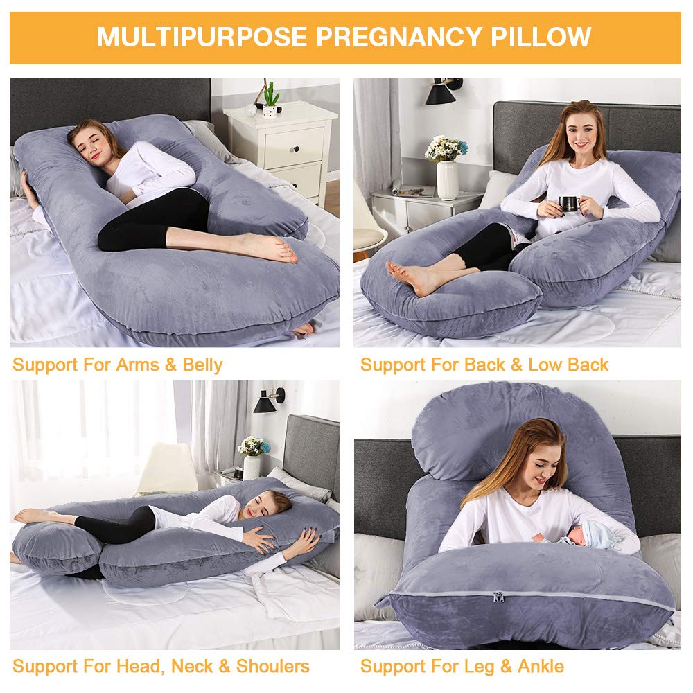 Chilling Home Pregnancy Pillows for Sleeping, U Shaped Body Pillow