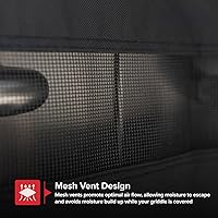 Vista 8 de Nexgrill - Funda de parrilla de 42 pulgadas, cubierta plana resistente al agua de servicio pesado con correa ajustable y ventilación, protección