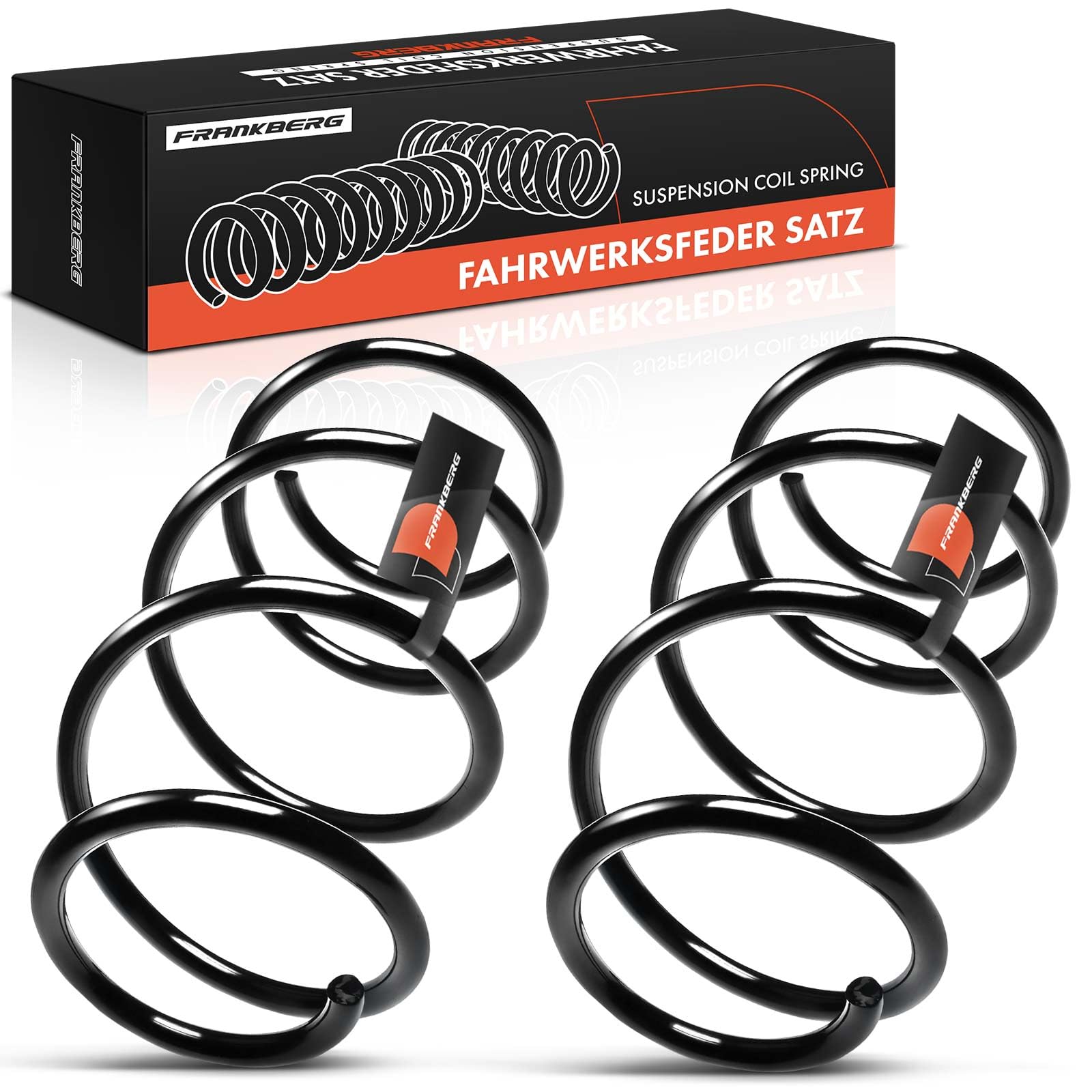 Frankberg 2x Coil Spring Front axle Compatible with 3 Series E46 318 320 323 325 1998-2005 Replace# 31331093068