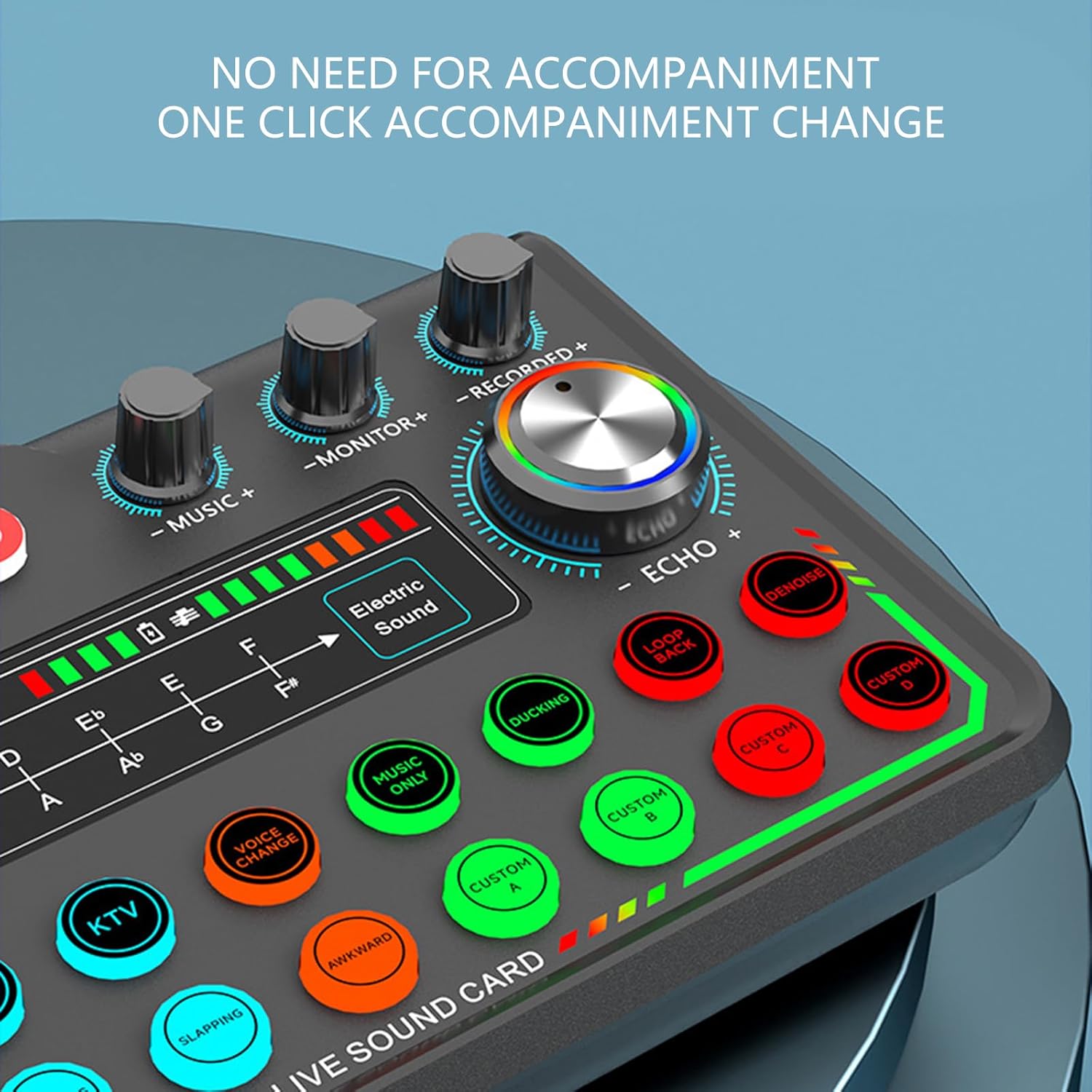 Studio Grade External Sound Card Live Broadcast Auditory Adapter with Intelligent Noise Filtering Seamlessly Switching USB Auditory Interface