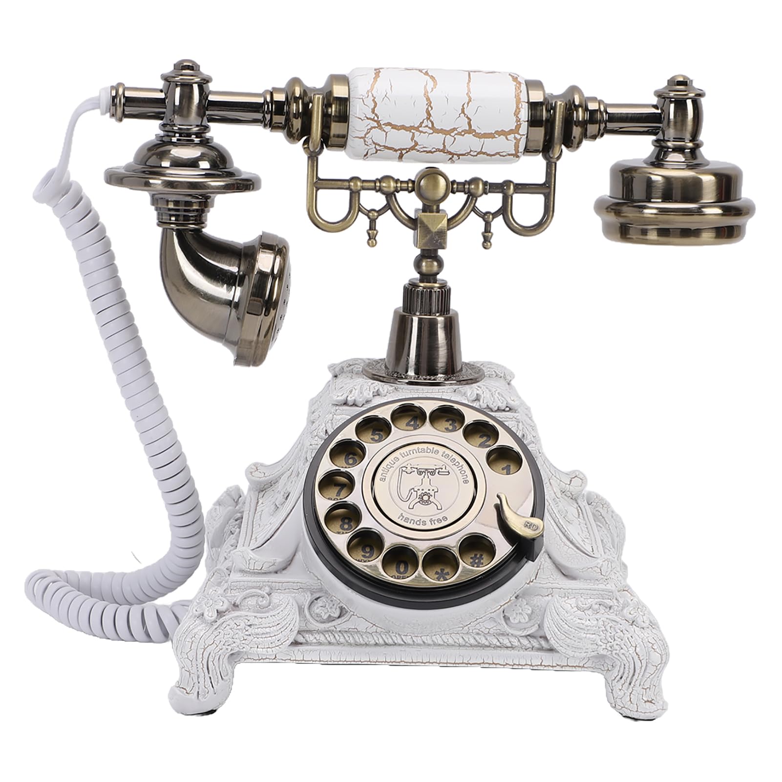 Telefono per Matrimonio con Libro degli Ospiti Audio, Registratore Vocale Unico Messaggi Audio Personalizzati Libro degli Ospiti per Matrimonio Telefono Classic Alternativo (White)