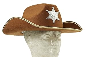 Official Rick Grimes Sheriff Hat & Badge Halloween Cosplay Accessory