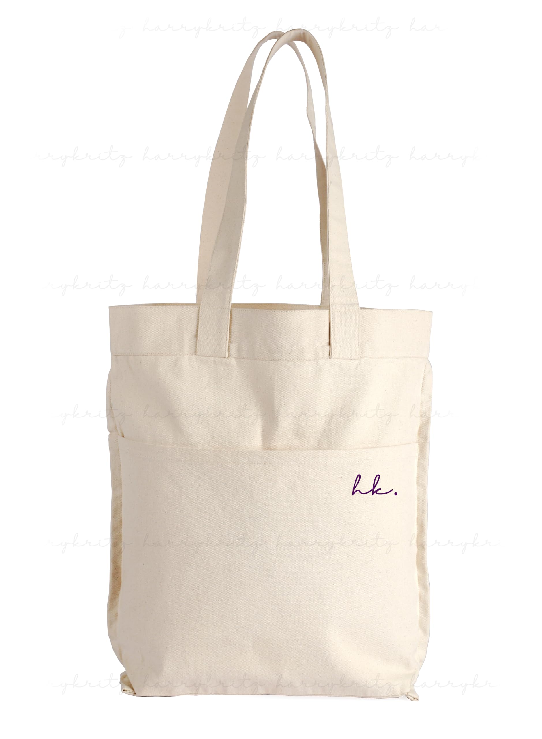 Harry Kritz Vertical Cotton Canvas Tote Bag for College and Everyday Use (B0D7PQ61ZY) Amazon Price History, Amazon Price Tracker