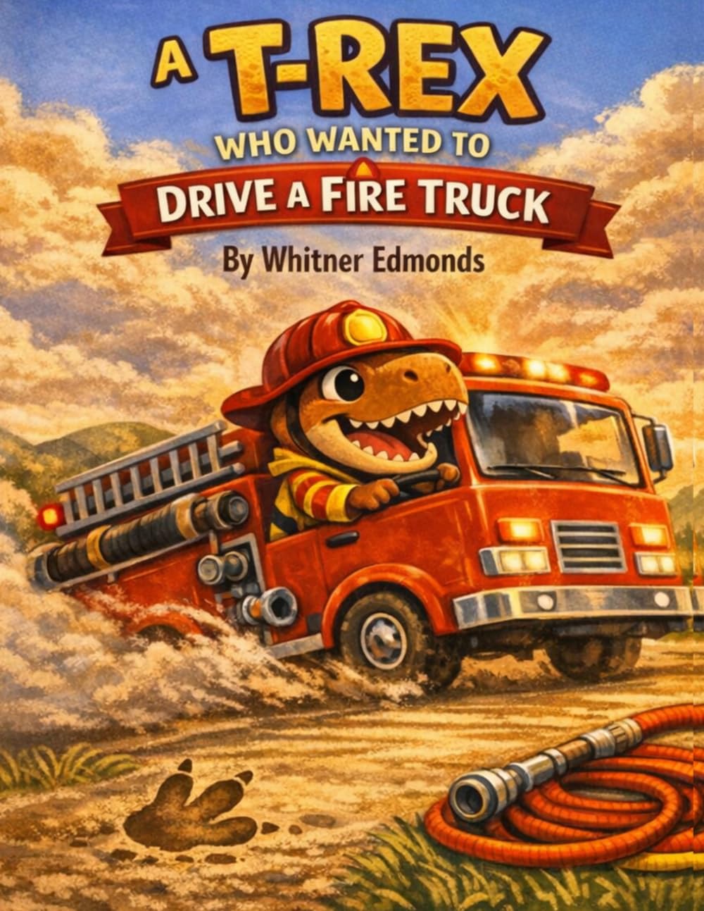 A T-Rex Who Wanted to Drive a Fire Truck: A Dino-Sized Adventure!