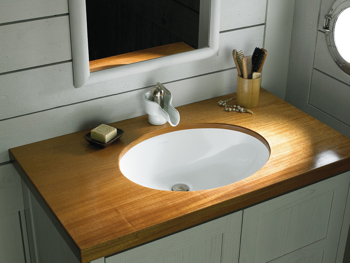 KOHLER K-2298-0 Compass Self-Rimming Vanity Bathroom Sink