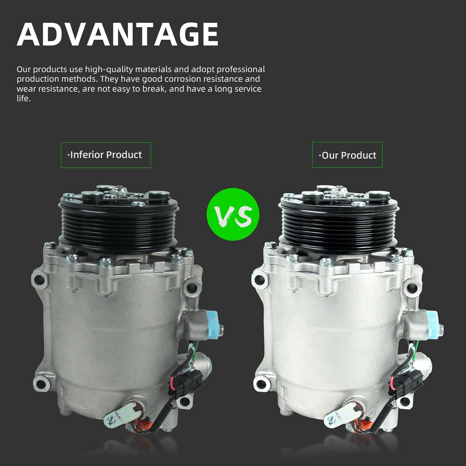 LEAPTREND 38810-RZY-A01 AC A/C Compressor Air Conditioner with Clutch Fit for ILX RDX Civic CRV/CR-V 2007-2015 Replace 38810RZYA01, CO 4920AC