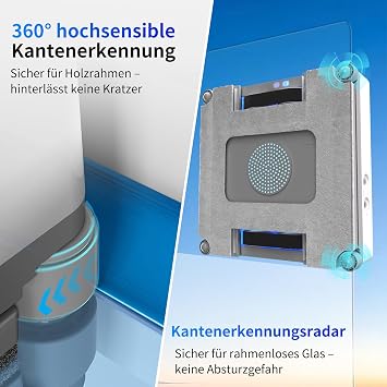 Window Cleaning Robot 9000Pa Suction Power & 75N Cleaning Power