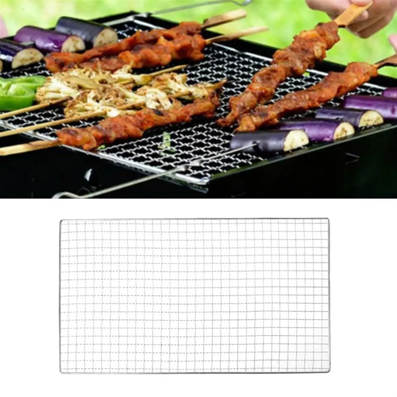 przenośny ruszt do grillowania, Siatka kwadratowa netto Kwadratowy grill Grill Stalowa siatka Bar