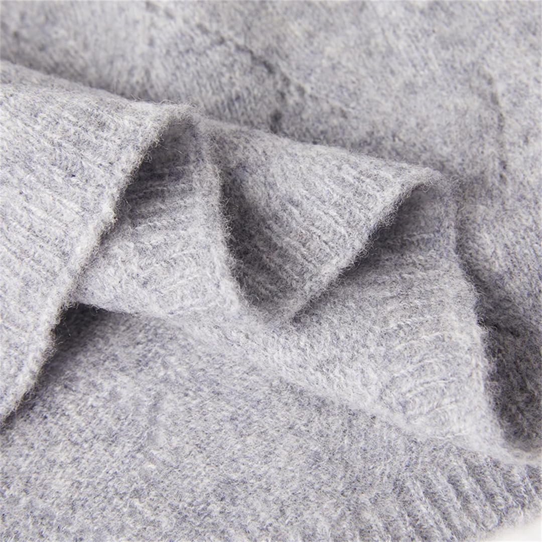 Lana Lavorato A Maglia Lungo Shalw Per Le Donne Inverno Morbido Caldo Cashmere Pashmina Bandana Sciarpe Avvolge Solido Hijab