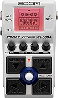 Vista 1 de Zoom MS-50G+ Pedal de efectos para guitarra MultiStomp, Caja única, 100 efectos, Salidas estéreo, Sintonizador, Con Drives, Modulaciones, Delays