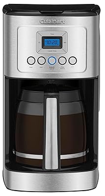 Cuisinart 12-Cup Coffee Maker, Programmable PerfecTemp Thermal Carafe Coffee Machine with 1-4 Cup Setting, Brew Strength Control and Brew Pause, Stainless Steel, DCC-3400NAS, Silver