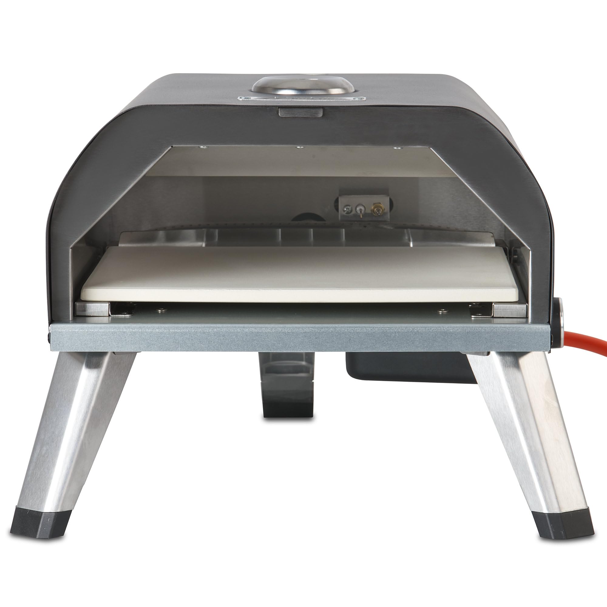 BBQ-Toro Gas Pizzaofen mit Thermometer, mobiler Pizza Ofen | 4 kW, mit Pizzastein | Gasofen, Outdoor Pizzaofen, Gasgrill Camping, Pizzaofen Gas Outdoor