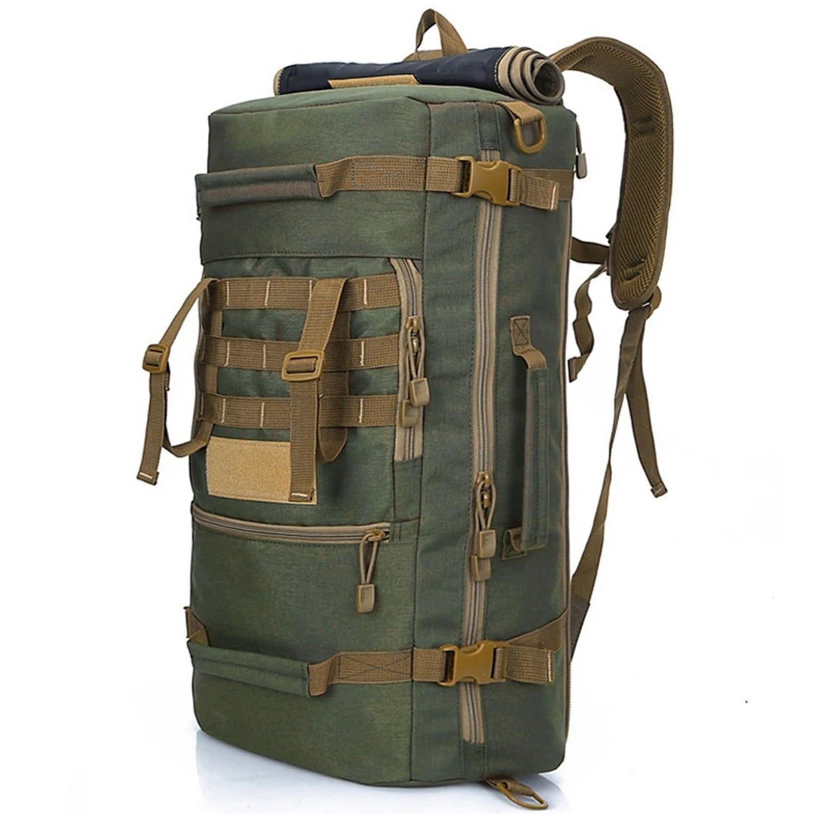 Zaino Campeggio 50L Zaino militare Uomo Outdoor 3p da trekking Viaggio Escursionismo Camping Molle Assault(Color4)