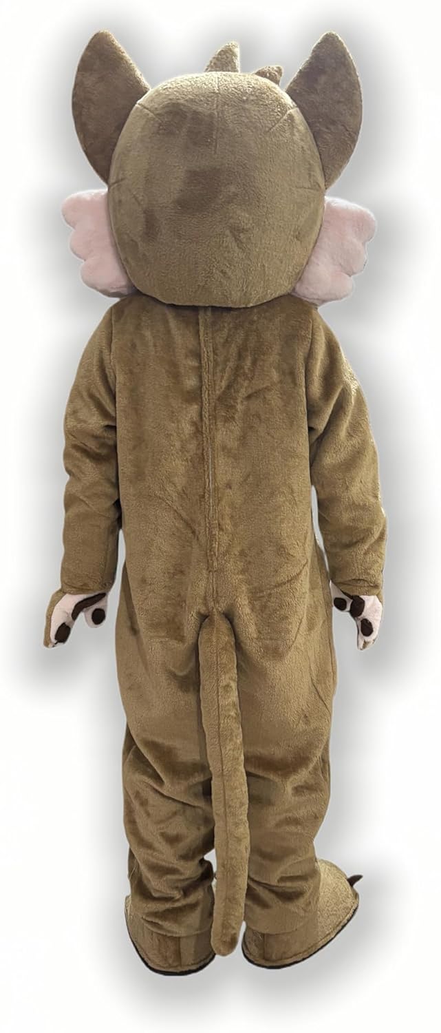 Brown Coyote Mascot Costume wolf – Full Body wolf Mascot Outfit with Big Head, Entertainment, Amusement, Theme Parks, Paradise, Various Parties, School Events