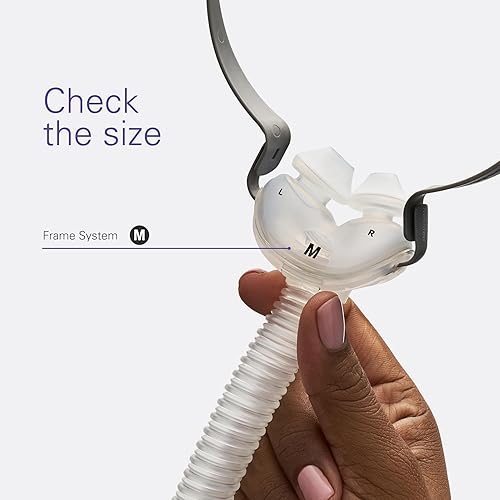 Miniatura 8 de ResMed Sistema de marco AirFit P10  Sistema de marco CPAP de repuesto con cojín de almohadas nasales  Protector de cabeza no incluido  Pequeño