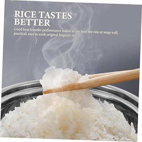 Miniatura 3 de Olla de arroz Revestimiento de olla de arroz instantánea Contenedor de arroz Olla de arroz de acero inoxidable Olla interna antiadherente Olla