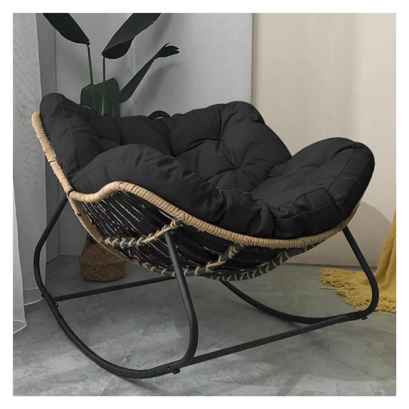 Cuscino Per Sedia Papasan - Morbido, Spesso, In Microfibra E Cotone PP, Per Sedie Sospese, Dondolo, Interni Ed Esterni
