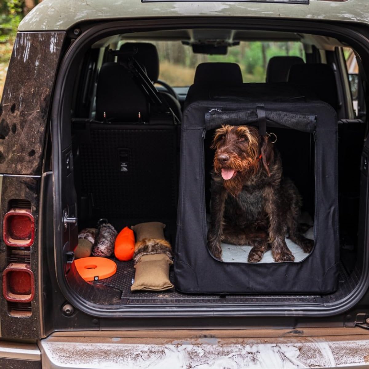 Farm-Land Hunde-Autotransportbox schwarz Hundetransportbox NEU 2019