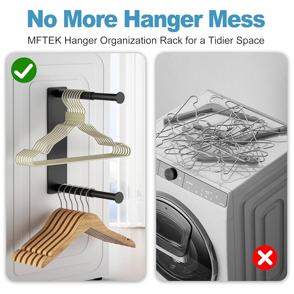 Amazon.com: MFTEK Hanger Organizer Stacker, Magnetic Hanger