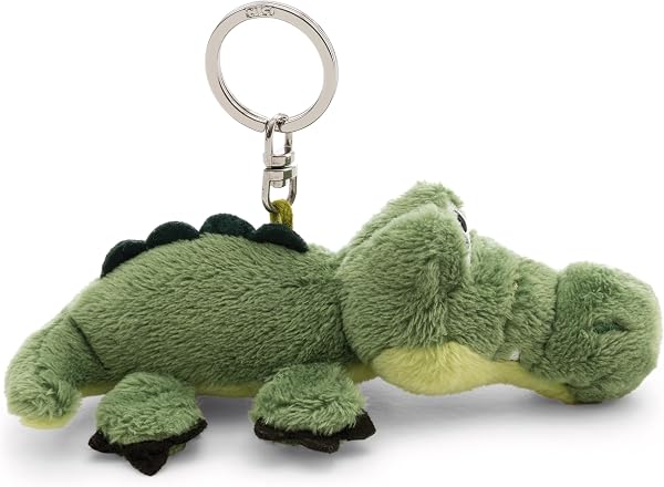 NICI 62399 - Llavero cocodrilo 10 cm, verde, fiel compañero de peluche para mochila o bolso, soporte para llaves para grandes y pequeños - 2