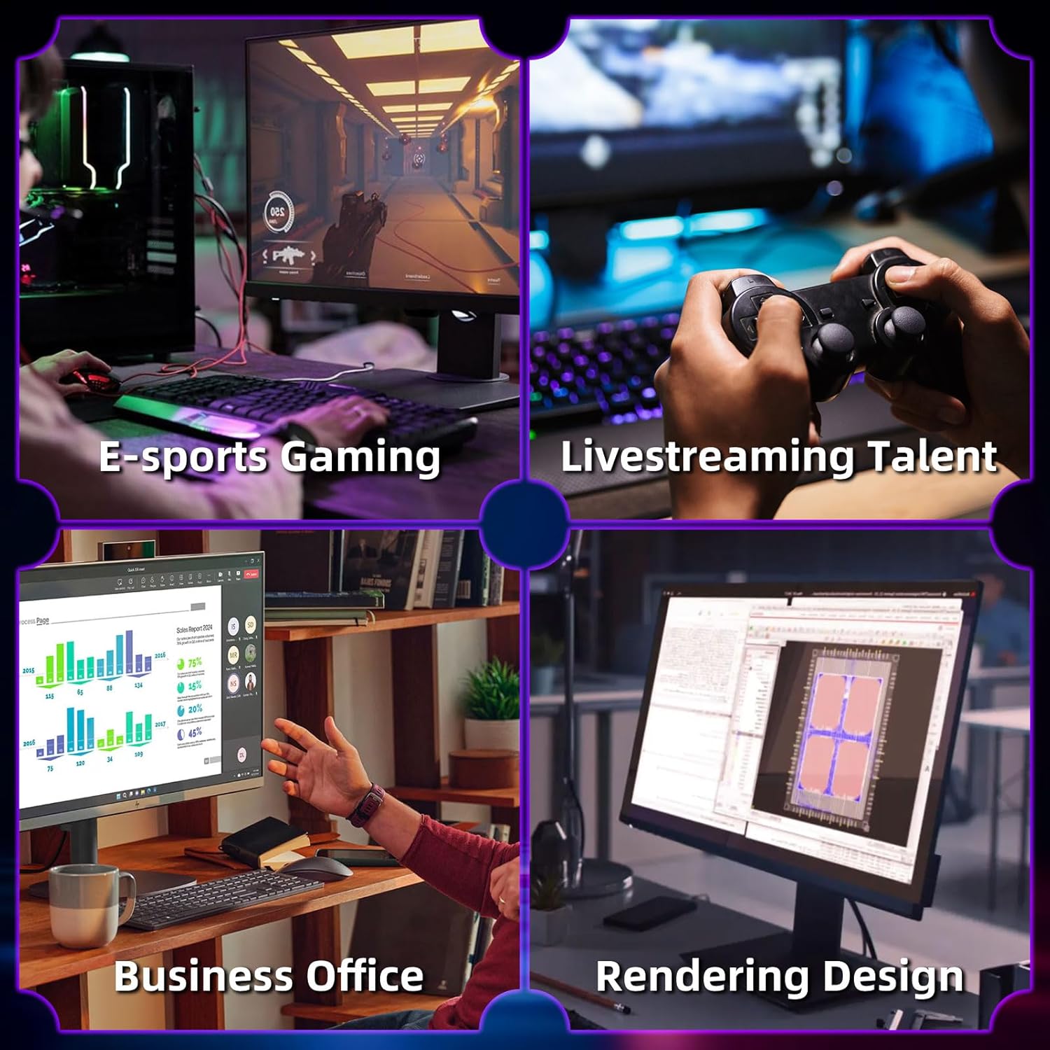ZER-LON Gaming PC Desktop Computer, Intel Core I5 up to 3.6GHz, RX 550 4G GDDR5, 16G RAM, 512GB SSD, WiFi 5.0, Prebuilt Gaming PC Tower Computer with 5 RGB Fan