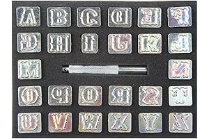 Professional Leathercraft Alphabet Stamping Set