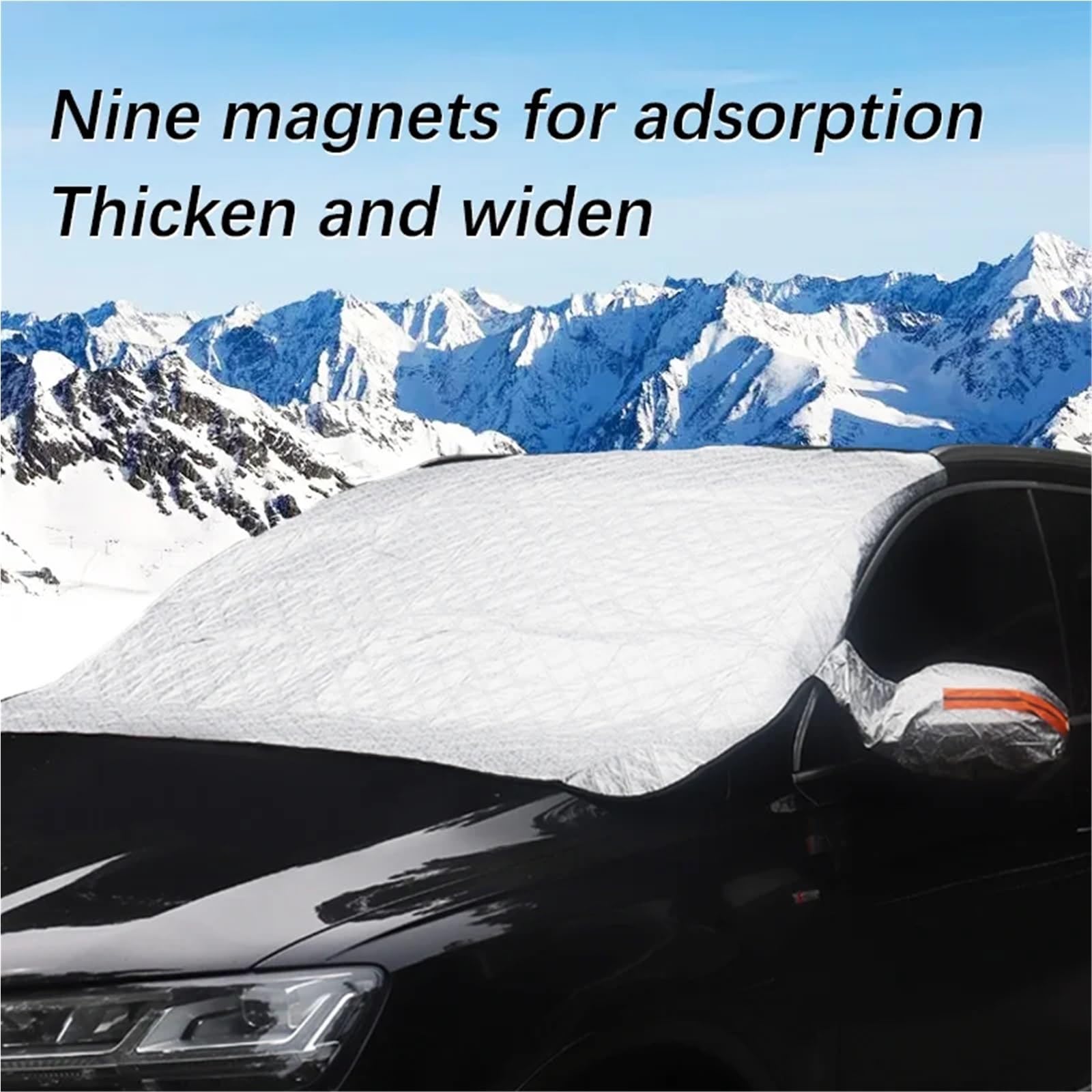 Windschutzscheibenabdeckung Passend für Nissan Sentra Auto-Windschutzscheiben-Schneeabdeckung mit Magneten Premium-Frost-EIS-Frost-Schutz für die Winterabdeckung