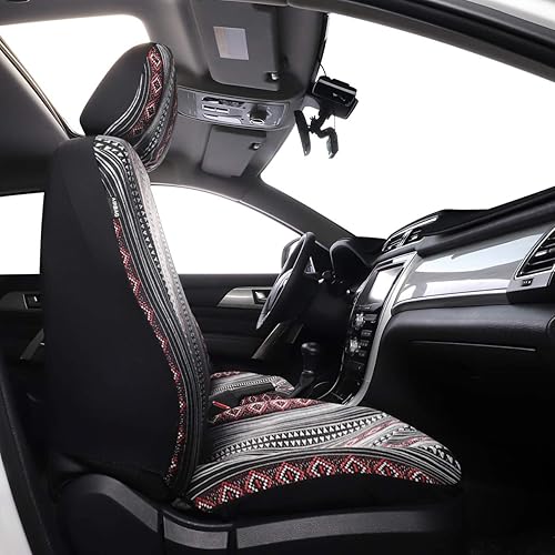 Miniatura 5 de P&J Baja - Fundas de asiento de automóvil con diseño clásico de tiras bajas, cubo de respaldo bajo, tamaño universal para la mayoría de automóviles,
