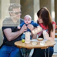 Vista 7 de Dispensador de fórmula apilable Termichy, contenedor portátil de leche en polvo, 2 paquetes, gris cálido