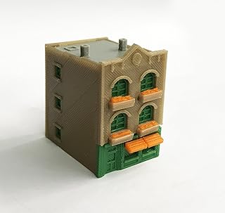 Outland Models Train Railroad City Classic 3-Story Building w Storefront Z Scale