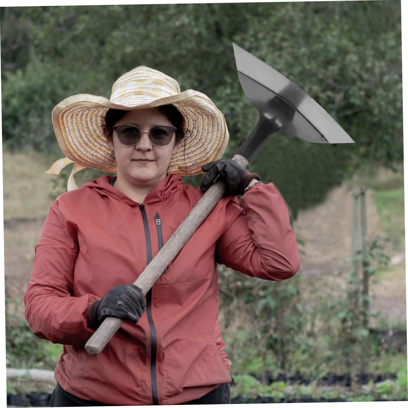 Azada De De Acero Al Manganeso Cabeza De Azada Desherbadora De Alta Resistencia Para Jardinería Excavación Desmalezado Manual y Aflojamiento Del Suelo