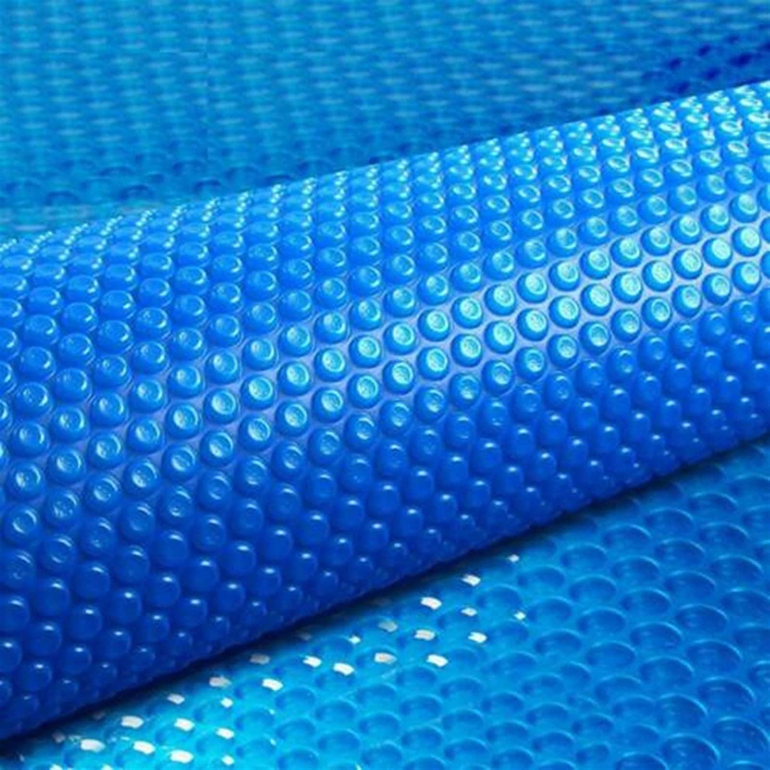Rectangle Solar Pool Cover, Heavy Duty Waterproof Bubble Floating Thermal Blanket, Summer Winter Hot Tub Heating Film Dustproof Cover, Blue(2.5mx2.5m(8ftx8ft))