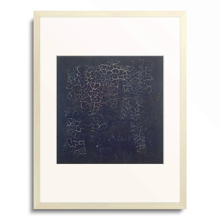特注額装セット現代美術家 カジミール・マレーヴィッチ スウェーデン 個展ポスター 特注額装セット現代美術家 カジミール・マレーヴィッチ