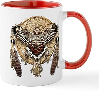 CafePress Red Tail Hawk Dreamcatcher Mug 11 oz (325 ml) Ceramic Coffee Mug
