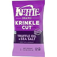Vista 7 de Kettle Brand Papas fritas, trufa cortada Krinkle y sal marina, 7.5 onzas
