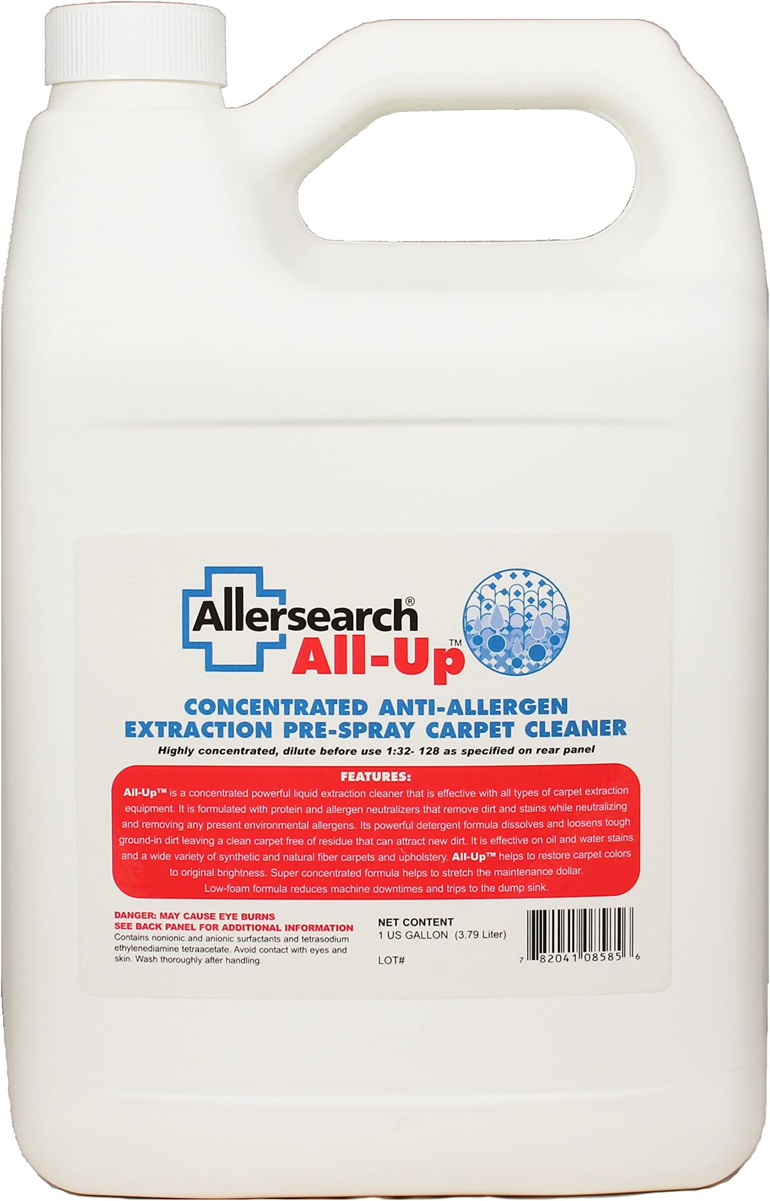 All-Up Concentrated Anti-Allergen Carpet Spot Spray 1 Gallon (128 Oz.)
