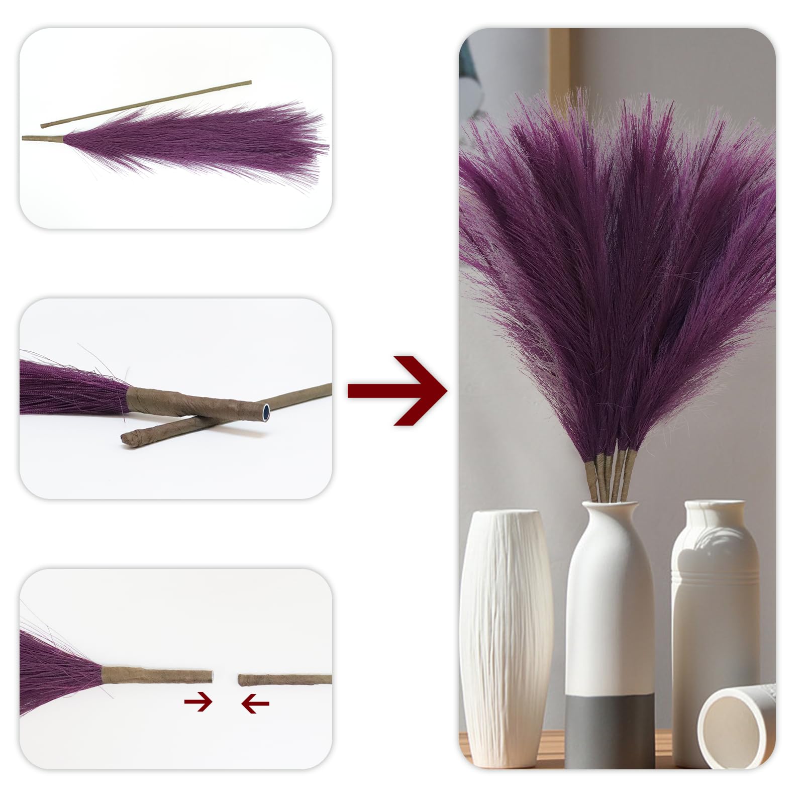 Luxury Dried Decorative Purple Pampas Grass Wedding - China Grass Wedding  and Wedding Pampas price