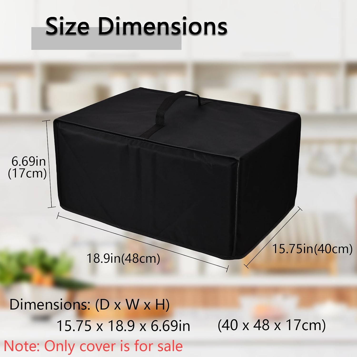 Printer Dust Cover Anti-Static Heavy Duty Waterproof Nylon fabric Printer Protective Cover Case Compatible with Brother MFC-J4335DW INKvestment Tank Printer/Canon MegaTank G3270 Printer (Black)