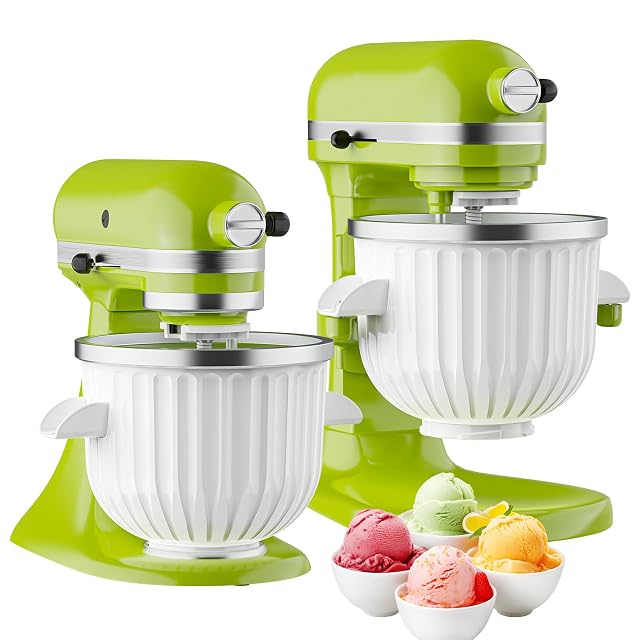 Ice Cream Maker Attachment for KitchenAid Stand Mixer Compatible with 4 5 5Qt Larger KitchenAid Stand Mixer 2