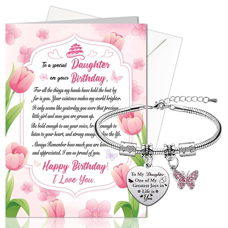 amazon-com-howaf-birthday-card-bracelets-for-daughter-heart-engraved-from-mom-dad-office-products for Free Printable Birthday Cards For Daughter From Mom Amazon.com : HOWAF Birthday Card & Bracelets for Daughter - Heart Engraved from Mom & Dad : Office Products for Free Printable Birthday Cards For Daughter From Mom
