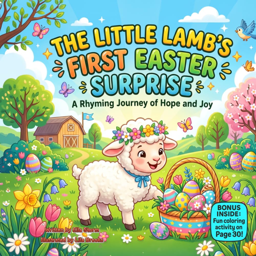 The Little Lamb’s First Easter Surprise: A Sweet Rhyming Easter Picture Book About Hope, Joy, Sharing, and Friendship for Toddlers and Kids