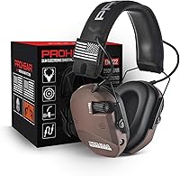 Vista 11 de PROHEAR 022 Orejeras electrónicas mejoradas para disparar con almohadillas de enfriamiento de gel - reducción de ruido de 29dB SNR para caza y rango