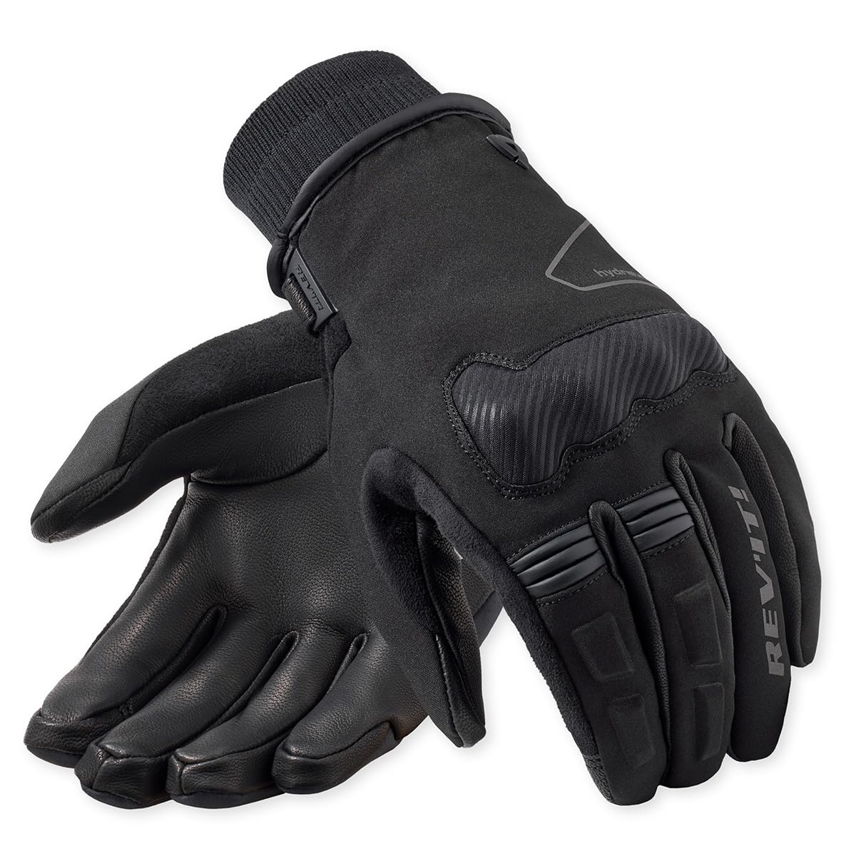 REV'IT! Revit Hydra 3 H2O Gants de moto étanches en cuir noir XL mi-saison