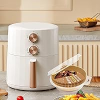 Vista 8 de Forros desechables para freidora de aire, 100 forros de papel para freidora de aire, revestimientos de papel pergamino antiadherentes, accesorios