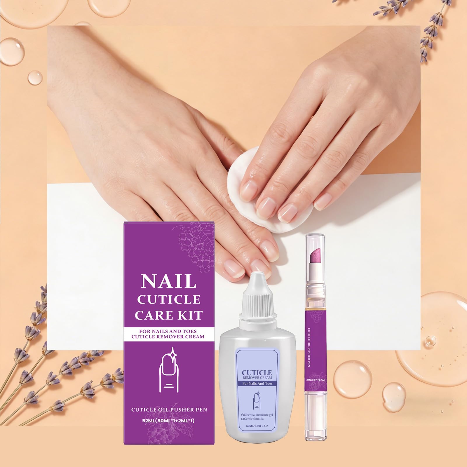 Bolígrafo para el cuidado de uñas, 2 uds., con gel eliminador de cutículas y aceite nutritivo, suave y reparador
